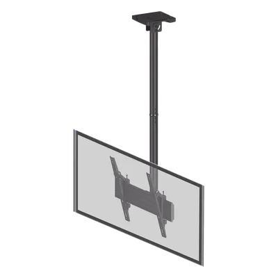 Soporte de Techo para Pantalla / 32" a 75" / VESA 100x100 a 400x400 / Carga Máxima 50 kg (110 lbs) / Inclinación y Rotación