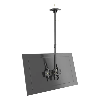 Soporte de Techo para Pantalla / 32" a 75" / VESA 100x100 a 400x400 / Carga Máxima 50 kg (110 lbs) / Inclinación y Rotación