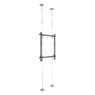 Soporte de Montaje Suelo a Techo / Pantallas 32" ~ 75" / Carga Máxima 30 kg / VESA 400 x 600 mm / Cableado de Acero