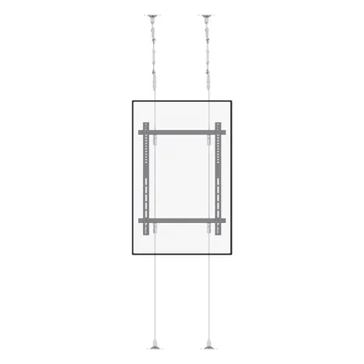 Soporte de Montaje Suelo a Techo / Pantallas 32" ~ 75" / Carga Máxima 30 kg / VESA 400 x 600 mm / Cableado de Acero
