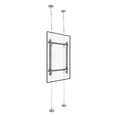Soporte de Montaje Suelo a Techo / Pantallas 32" ~ 75" / Carga Máxima 30 kg / VESA 400 x 600 mm / Cableado de Acero