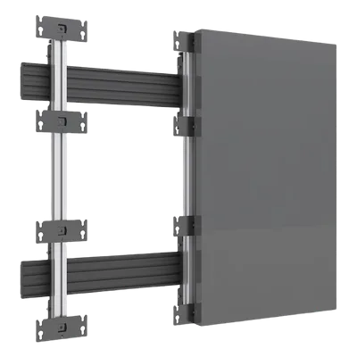 Placa Adaptadora para Videowall LED / 70 x 21.5 mm / Fijación M8 / Dimensiones 140 x 170 mm