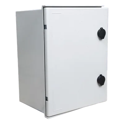 Kit de Gabinete de Poliéster IP65 / Switch PoE Mixto 24V/48V / Batería 12V 7Ah / 300x400x200 mm (11.8x15.7x7.9 in)