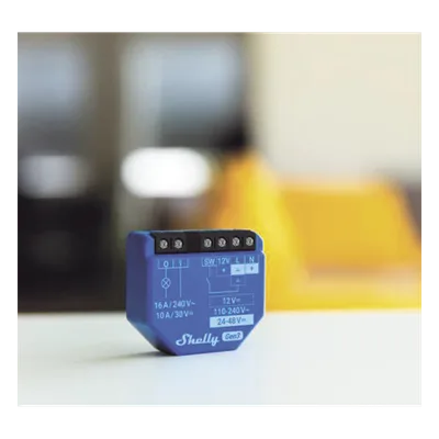 Relé Inteligente Wi-Fi / 16A / Contacto Seco / 110-230V AC / 12-48V DC / Control por Voz / 41x36x16 mm
