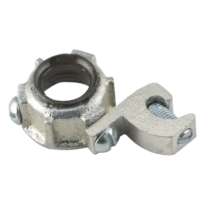 Conector para Conduit Rígido IMC / 1 1/2 in (38.1 mm) / Hierro Maleable / Conexión a Tierra #4 Trenzado / UL y CSA