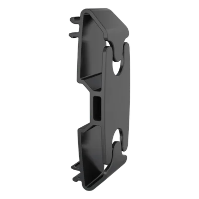Pieza de Gestión de Cables / Riel para Video Wall LED / Plástico Resistente / Diseño Modular / Color Negro