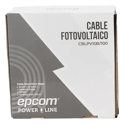 Kit Cable Fotovoltaico / 2 Rollos de 100 m (328 ft) / Calibre 10 AWG (6 mm²) / Cobre Tipo PV / 1000/2000 V / -40°C a 120°C