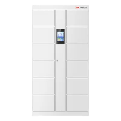 Locker Inteligente / 12 Espacios / Expansión 16 Lockers / Reconocimiento Facial 20,000 Rostros / Pantalla Táctil 8" / TCP-IP y RS485 / Interior