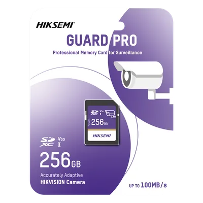 Tarjeta SD / 256 GB / 100 MB/s Lectura / 90 MB/s Escritura / Clase 10 U3 V30 / 3D TLC NAND / Videovigilancia 24/7