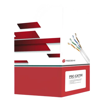 Bobina de Cable UTP / Cat5e / 4 Pares / 305 m (1000 pies) / 24 AWG / 100% Cobre / PVC / Interior