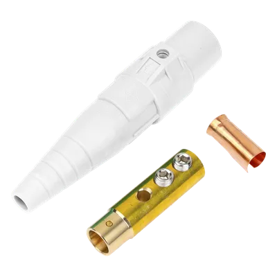Conector Camlock / 400 A / Hembra / 600V AC / 50-95 mm² / Blanco