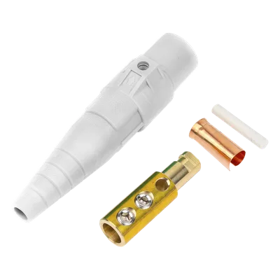 Conector Macho Camlock / 400 Amperes / 600V AC / Compresión 50-95 mm² / Plástico Ingeniería / Identificación por Color