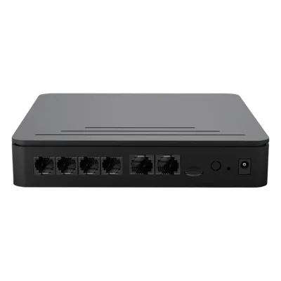 Conmutador IP PBX / 20 Extensiones / 10 Llamadas Simultáneas / Hasta 4 Puertos FXO/FXS / Grabación Nativa / UC Móvil y Escritorio / Integración WhatsApp y CRM / Transcripción IA