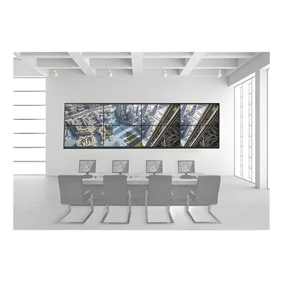 Kit Videowall / 4x2 Configuración / 8 Pantallas 55" / Full HD 60Hz / Decoder 16 HDMI / 128 Canales / Montaje Pared