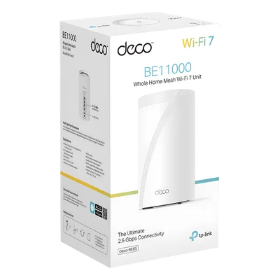 Sistema Wi-Fi 7 Mesh / Triple Banda BE9300 Mbps / 4 Puertos 2.5 Gbps / AI Roaming / Multi-Link MLO / HomeShield