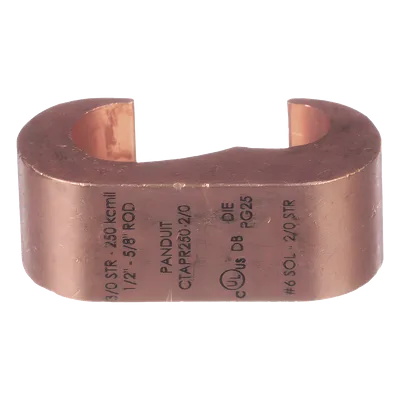 Conector de Compresión para Tierra / Estilo E / 3/0 AWG a 250 Kcmil / 36 kV / 90 °C / UL 486 / Direct Burial