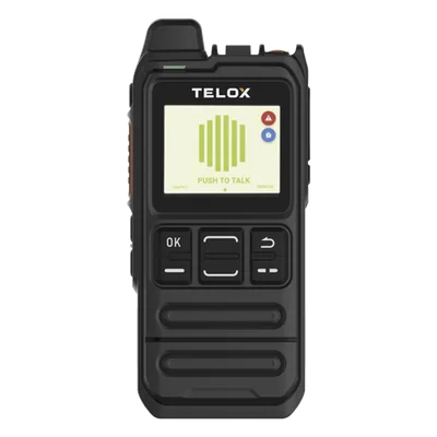 Radio PoC LTE / Tamaño de Bolsillo 113 mm / Audio 3W / IP54 / Batería 4000 mAh / Doble SIM LTE Cat.4 / Pantalla 1.77" / Wi-Fi Dual Banda / GPS