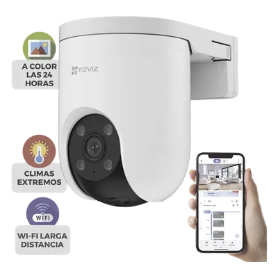 Cámara PT IP / 5 Megapixel / 3K / 360° / IR 30 m (98.4 ft) / IP65
