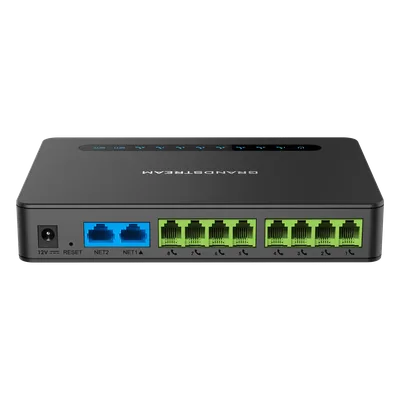 Gateway VoIP / 8 Puertos FXS / Router NAT Gigabit / 2 Perfiles SIP / Cifrado AES / Fax T.38 / Calidad de Voz HD