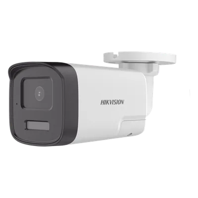 Cámara Bala TURBOHD / 4K UHD 8 Megapixel / Lente 2.8 mm / 113° HFOV / Dual Light 40 m (131.2 ft) / Audio Bidireccional 5-8 m / IP67 / Metal