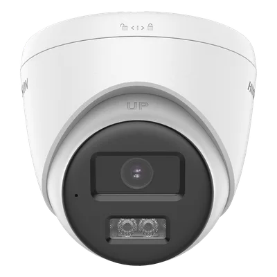 Cámara Turret TURBOHD / 8 Megapixel 4K / Dual Light 40 m (131.2 ft) / Audio Bidireccional / Sirena y Estrobo / IP67