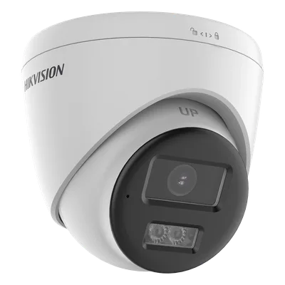 Cámara Turret TURBOHD / 8 Megapixel 4K / Dual Light 40 m (131.2 ft) / Audio Bidireccional / Sirena y Estrobo / IP67