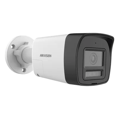 Cámara Bala TURBOHD / 4K 8 Megapixel / Lente 2.8 mm / Ángulo 113° / Dual Light IR 30 m (98.4 ft) + Luz Blanca 20 m (65.6 ft) / Audio Bidireccional / Sirena y Estrobo LED / IP67 / Metal
