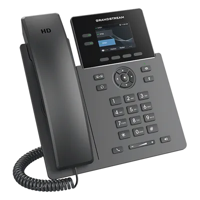 Teléfono IP PoE / 2 Líneas / Pantalla LCD TFT 2.4 Pulgadas Color / 8 Botones Virtuales VPK / Conferencia 5 Vías / Audio HD / Seguridad Carrier-Grade