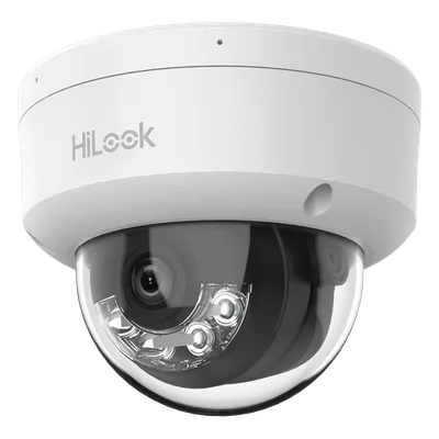 Cámara Domo IP / 4 Megapixel / Dual Light 20 m (65.6 ft) / AcuSense Lite / PoE / Lente 2.8 mm / 104° / Interior