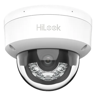 Cámara Domo IP / 4 Megapixel / Dual Light 20 m (65.6 ft) / AcuSense Lite / PoE / Lente 2.8 mm / 104° / Interior