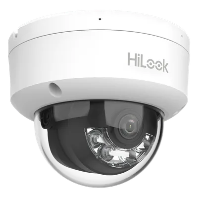 Cámara Domo IP / 2 Megapixel / Dual Light 20 m (65.6 ft) IR + 15 m (49.2 ft) Luz Blanca / Micrófono Integrado / PoE / AcuSense Lite / Interior