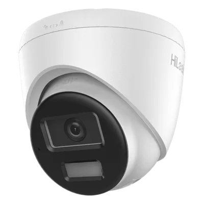 Cámara Turret IP / 4 Megapixel / Dual Light 20 m (65.6 ft) / Lente 2.8 mm / 104° / Audio Integrado / IP67 / PoE