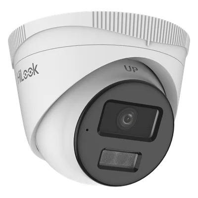 Cámara Turret IP / 4 Megapixel / Dual Light 20 m (65.6 ft) / Lente 2.8 mm / 104° / Audio Integrado / IP67 / PoE