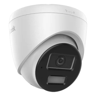 Cámara Turret IP / 4 Megapixel / Dual Light 20 m (65.6 ft) / Lente 2.8 mm / 104° / Audio Integrado / IP67 / PoE