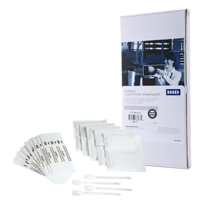 Kit de Limpieza / 4 Bastoncillos / 10 Tarjetas / 10 Almohadillas / 3 Tarjetas con Alcohol / HDP5000 y HDP5000e