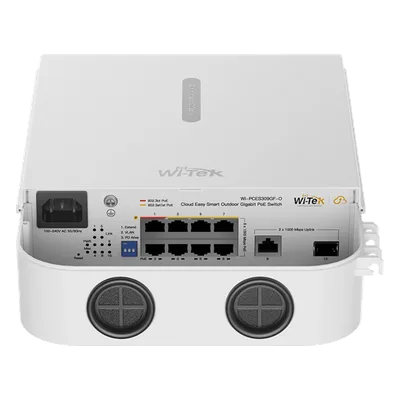 Switch PoE Administrado en la Nube / 8 Puertos Gigabit PoE++ (af/at/bt) / 1 Puerto Uplink RJ45 Gigabit / 1 Puerto SFP Uplink / Presupuesto PoE 110 W / Alcance PoE 250 m (820.2 ft) / Switching 20 Gbps