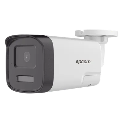 Cámara Bala TURBOHD / 4K 8 Megapixel / Dual Light 40 m (131.2 ft) / Audio Bidireccional Full Duplex / IP67 / Metal