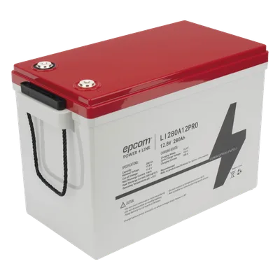 Batería de Litio de Ciclo Profundo / 12.8 Vcc 280 Ah (3.58 kWh) / LiFePO4 / 6000 Ciclos / Descarga 140 A / Carga Rápida 100 A / BMS con Corte a 11.2 V