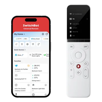 Control Remoto Universal IR / Pantalla LCD / WiFi + BLE / Matter / Alcance 120 m (393.7 ft) / 2000 mAh / 6 Meses Autonomía