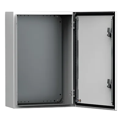 Gabinete de Uso Exterior / IP66 / NEMA 4/12/13 / IK10 / Acero Dulce 1.5 mm / 600 x 400 x 210 mm (23.62 x 15.75 x 8.27 in) / Platina de Montaje