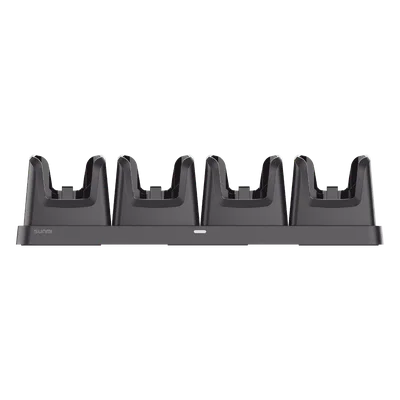 Base de Carga 4 Bahías / Tecnología 2-Pin / Indicador LED / 460x130x112.2 mm (18.1x5.1x4.4 in) / Certificaciones CE, FCC, RoHS