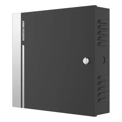 Controlador de Acceso / 1 Puerta / 2 Lectores Wiegand o RS-485 / 10,000 Tarjetas / 50,000 Eventos / Gabinete Metálico con Fuente 12Vcc/8A / Batería de Respaldo / TCP/IP / -20°C a 65°C