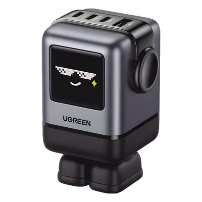 Cargador de Escritorio / 100W / 4 Puertos / PD 3.0 / QC 4.0 / GaN II / Pantalla LED