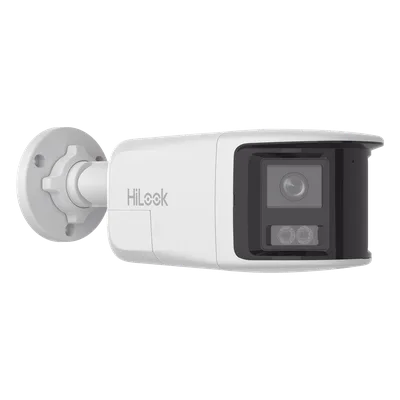 Cámara Bala IP / 6 Megapixel / Panorámica 180° / Dual Light 30 m (98.4 ft) / Audio Bidireccional / IP67 / PoE