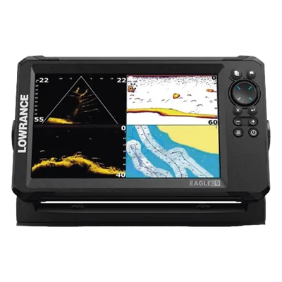 Ecosonda con Pantalla IPS / 9 Pulgadas / 4 Vistas de Sonar / DownScan Imaging / Sintonización Automática / Soporte SD
