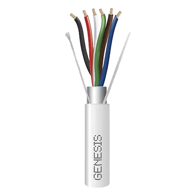 Cable para Alarma / 6 Conductores / 18 AWG / Blindado / Plenum / 305 m (1000 ft) / CL3P FPLP CMP FT6