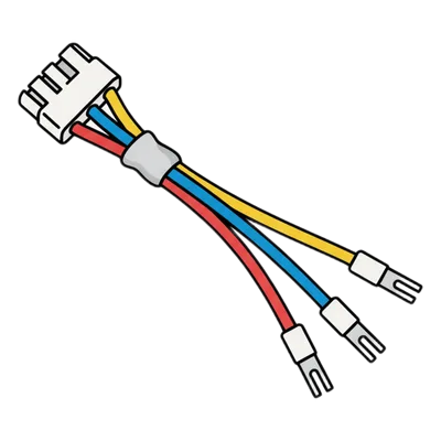 Cable de salida de alarma / 10 cm (0.33 ft) / 4 hilos / Relay / Portero analógico