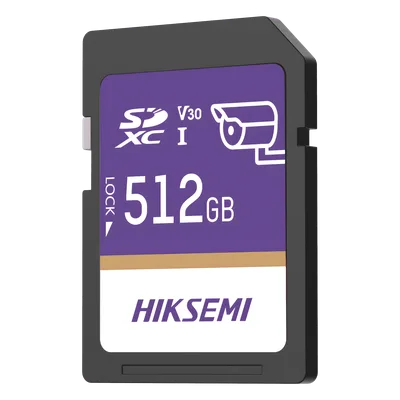 Tarjeta SD / 512 GB / 100 MB/s Lectura / 90 MB/s Escritura / Clase 10 U3 V30 / 3D TLC NAND / −25°C a 85°C (−13°F a 185°F)