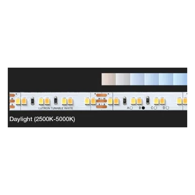 Kit de Tira LED / Blanco Ajustable 2500K-5000K / 5 m (16.4 ft) / CRI 90+ / 200 lm/ft / Atenuación 0.1%-100% / RadioRA 3 Nativo