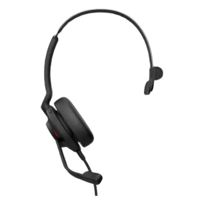 Auricular Mono UC / Aislamiento Acústico Viscoelástico / Doble Micrófono con Reducción de Ruido / Altavoces 28 mm / USB-A con Adaptador / Indicador de Ocupado